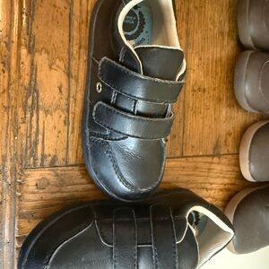 Boys 10T Livie & Luca Black Dress Shoes with Velcro